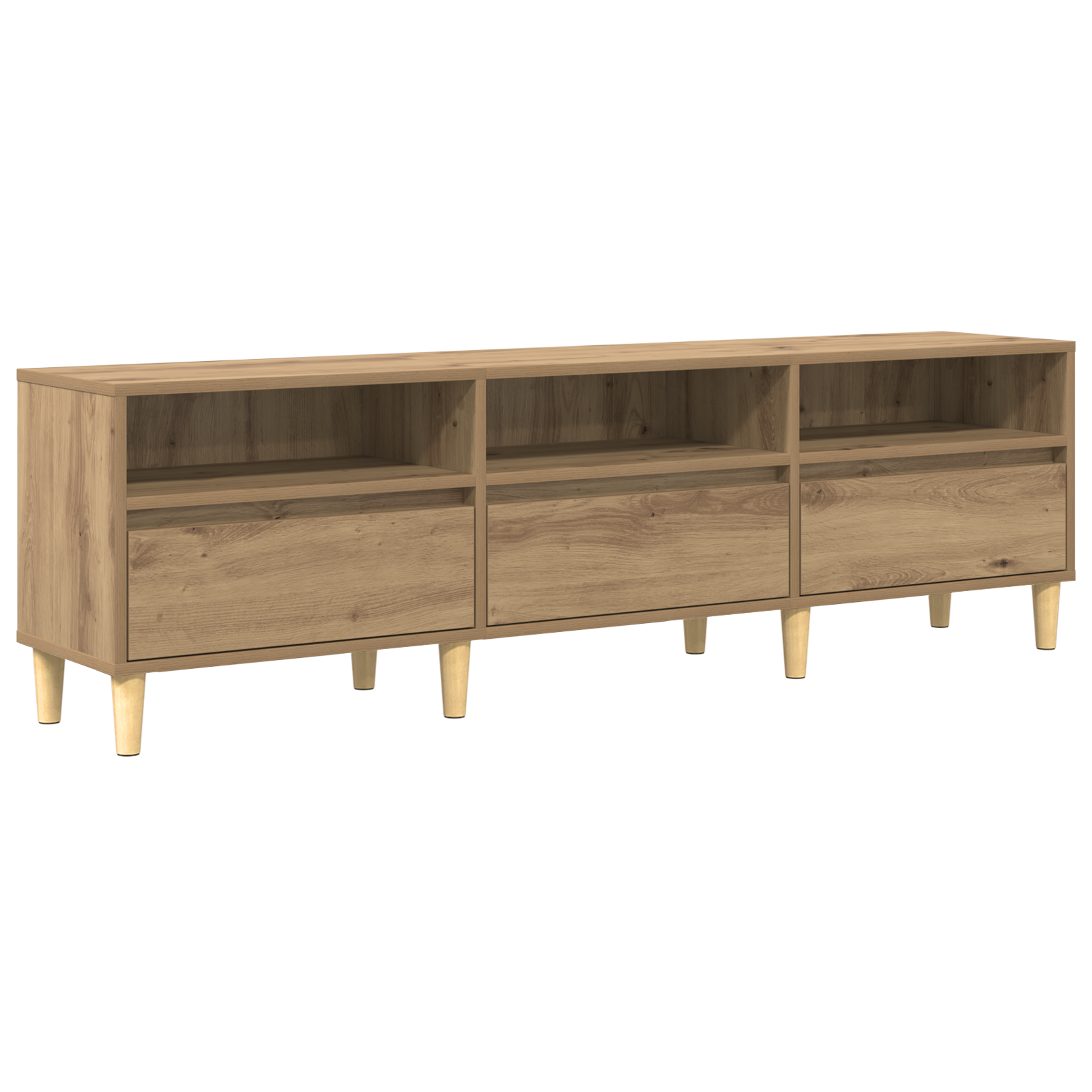 TV-kast met lade Artisan Eiken 150 x 30 x 45 cm Bewerkt hout is nu te koop bij PeponiXL, paradijselijk wonen!