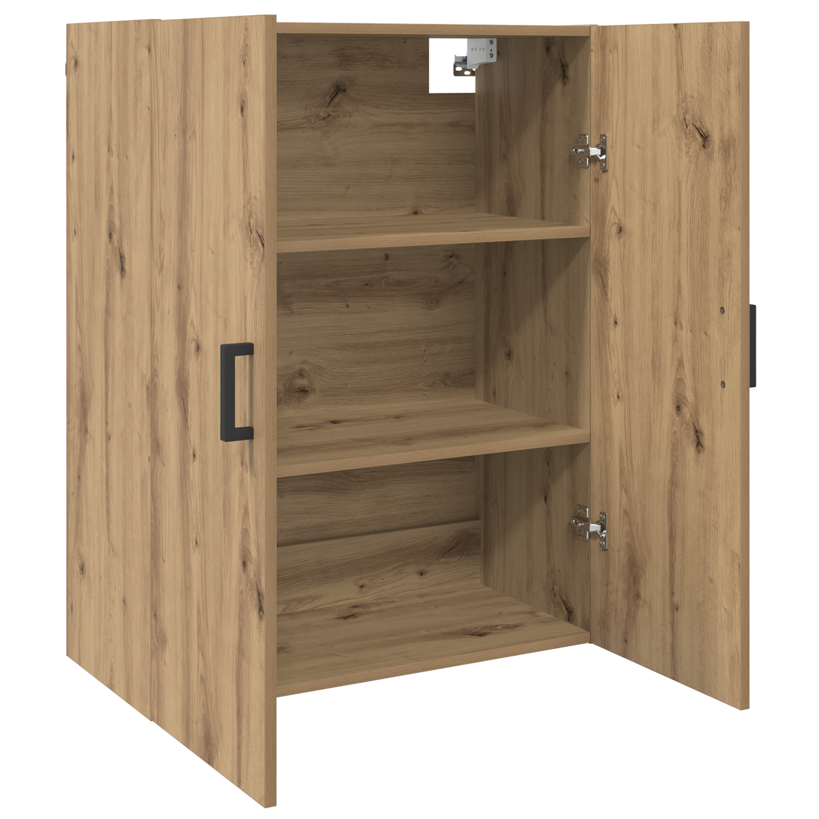 Wandkast Artisan Eiken 69,5 x 34 x 90 cm Bewerkt hout is nu te koop bij PeponiXL, paradijselijk wonen!