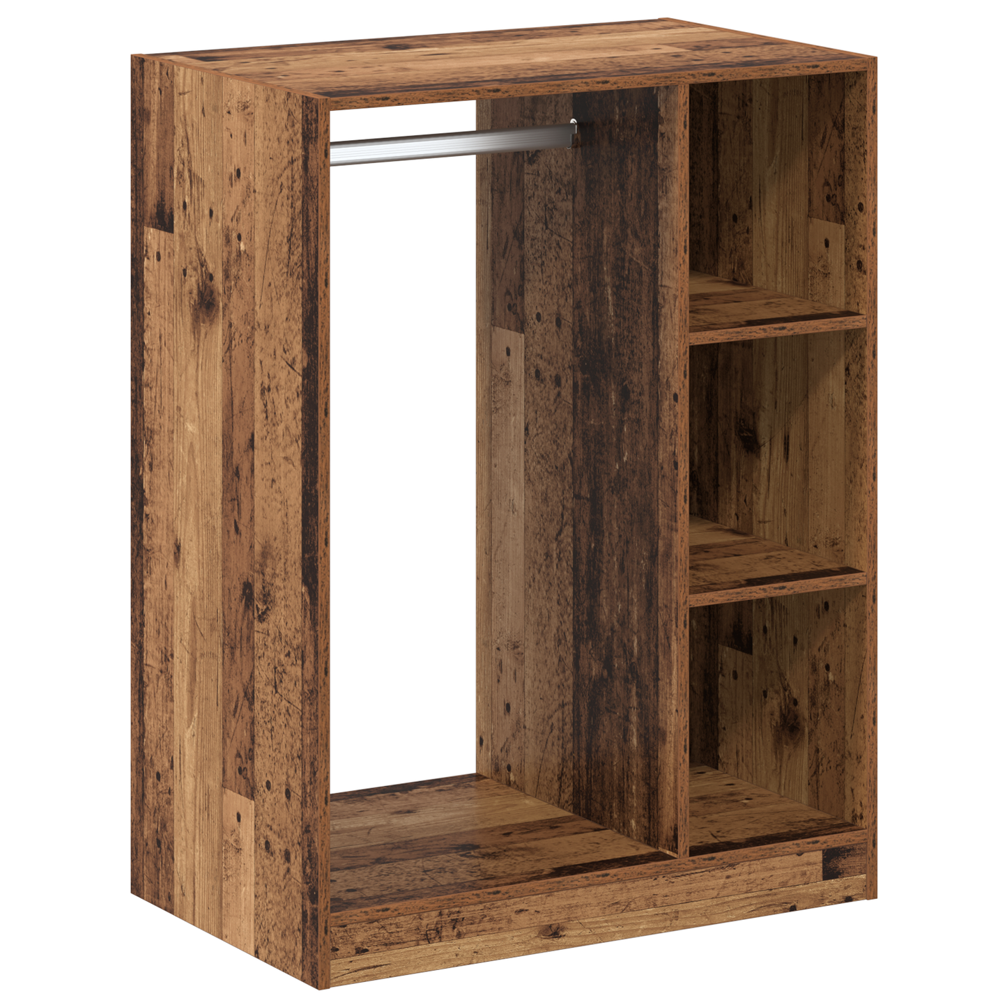 Kledingkast met plank met opslag Oudhout 77 x 48 x 102 cm is nu te koop bij PeponiXL, paradijselijk wonen!
