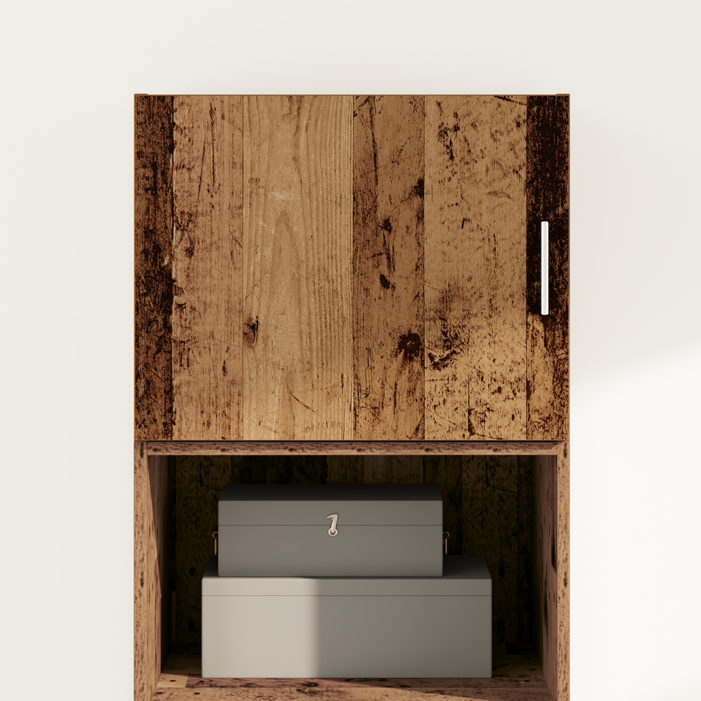 Wandkast Wandgemonteerd Oud hout 50 x 42.5 x 40 cm Bewerkt hout is nu te koop bij PeponiXL, paradijselijk wonen!