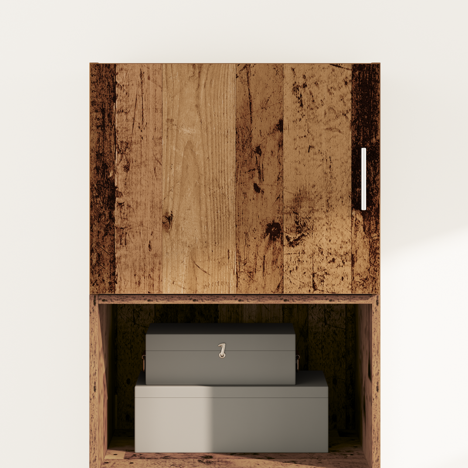 Wandkast Wandgemonteerd Oud hout 50 x 42.5 x 40 cm Bewerkt hout is nu te koop bij PeponiXL, paradijselijk wonen!