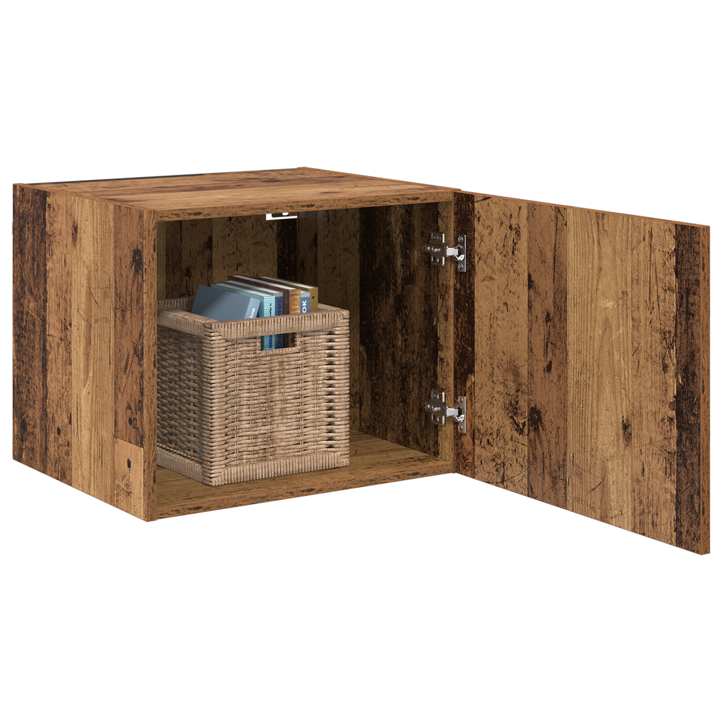 Wandkast Wandgemonteerd Oud hout 50 x 42.5 x 40 cm Bewerkt hout is nu te koop bij PeponiXL, paradijselijk wonen!