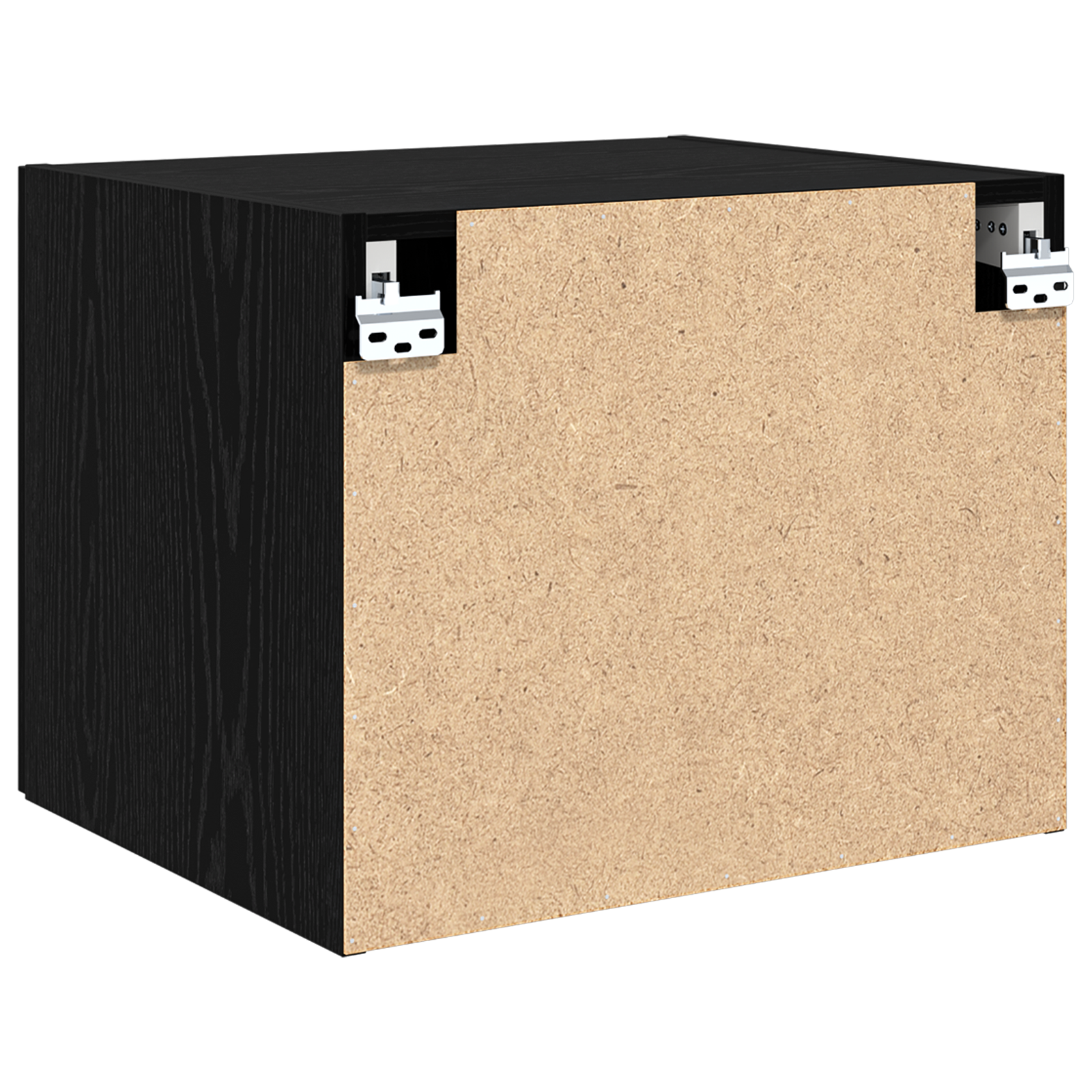 Wandkast Zwart eiken 50 x 42.5 x 40 cm Bewerkt hout is nu te koop bij PeponiXL, paradijselijk wonen!
