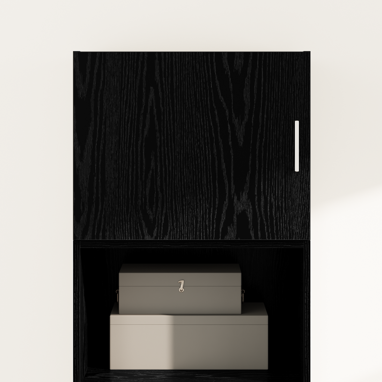 Wandkast Zwart eiken 50 x 42.5 x 40 cm Bewerkt hout is nu te koop bij PeponiXL, paradijselijk wonen!