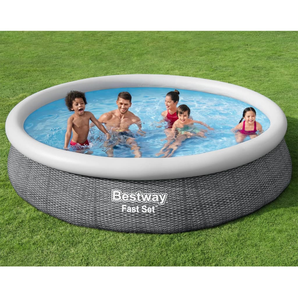 Bestway Zwembadset rond 366x76 cm is nu te koop bij PeponiXL, paradijselijk wonen!