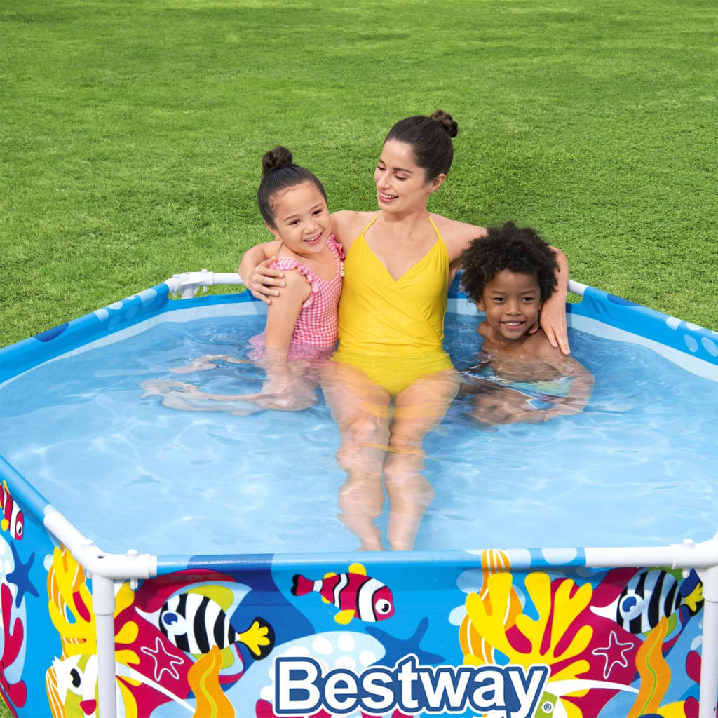 Bestway Kinderzwembad Steel Pro UV Careful bovengronds 183x51 cm is nu te koop bij PeponiXL, paradijselijk wonen!