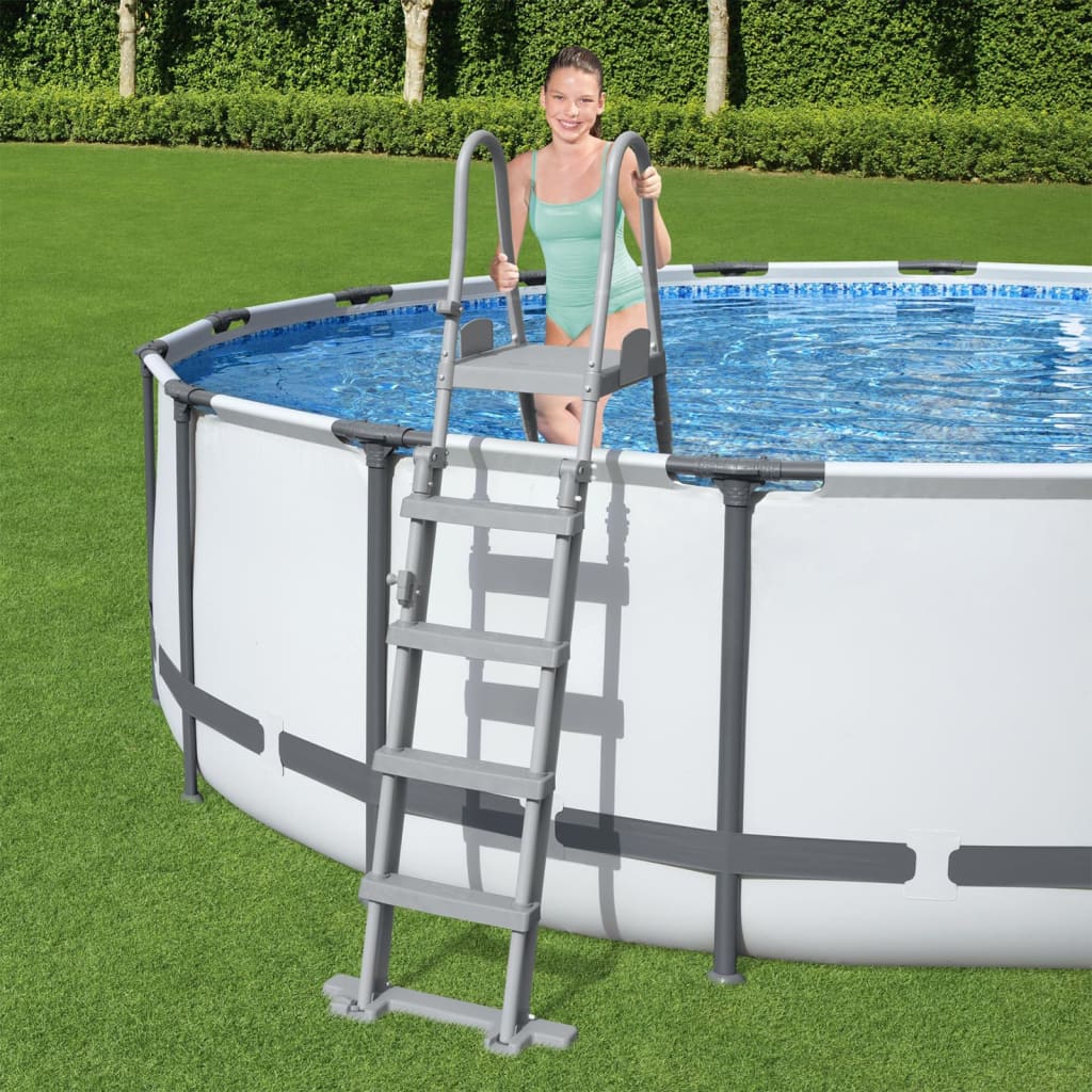 Bestway Zwembadladder Flowclear met 4 treden 132 cm is nu te koop bij PeponiXL, paradijselijk wonen!