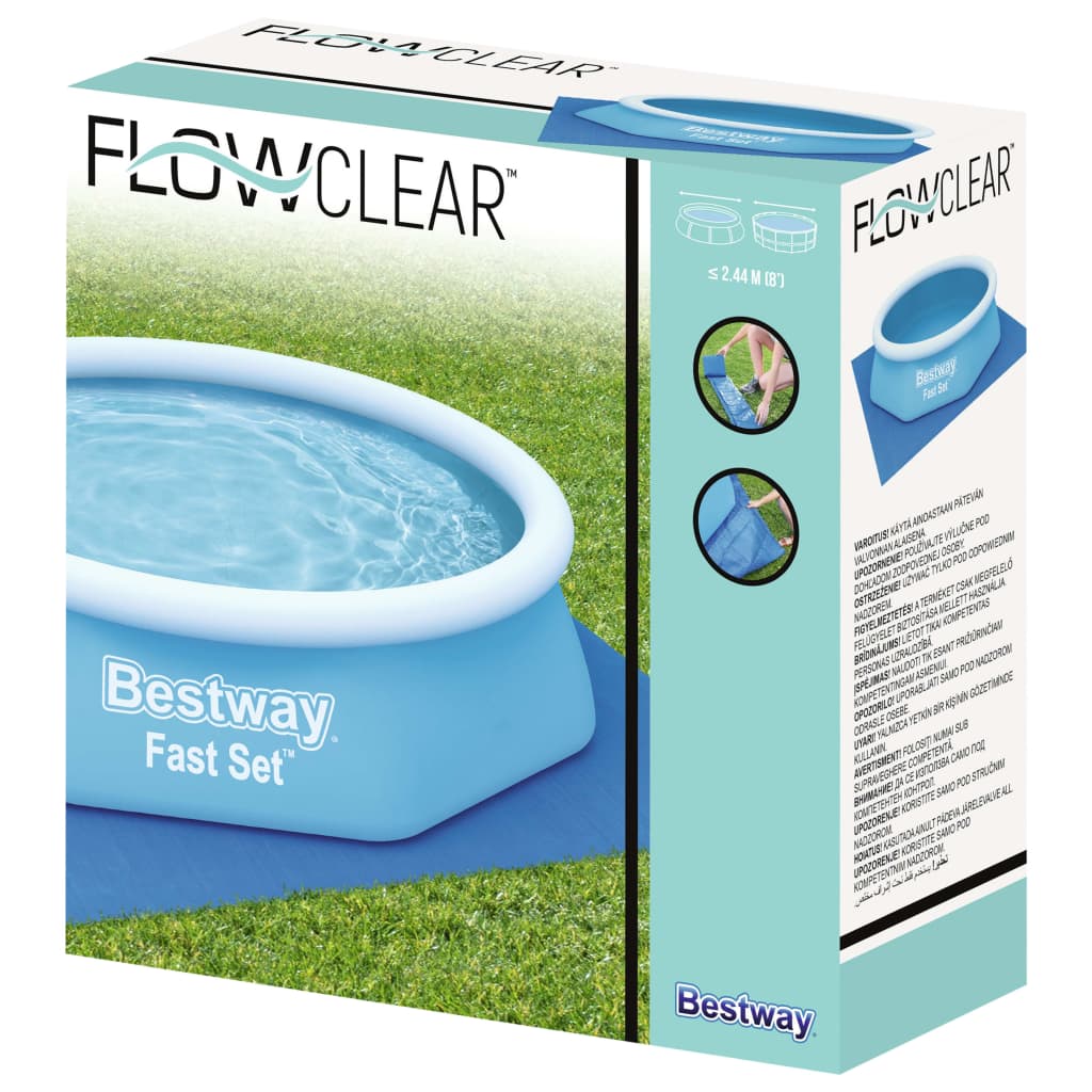 Bestway Zwembadgrondzeil Flowclear 274x274 cm is nu te koop bij PeponiXL, paradijselijk wonen!