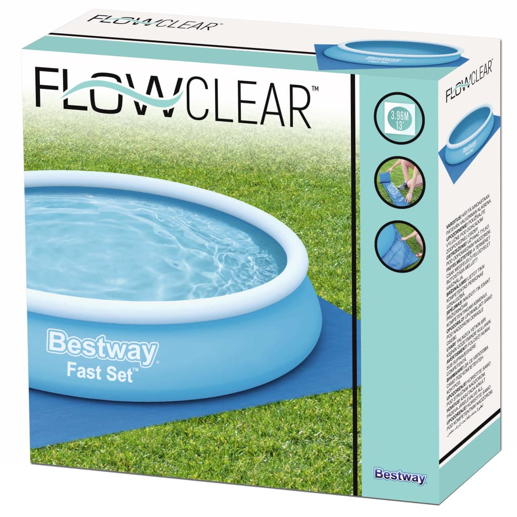 Bestway Zwembadgrondzeil Flowclear 396x396 cm is nu te koop bij PeponiXL, paradijselijk wonen!