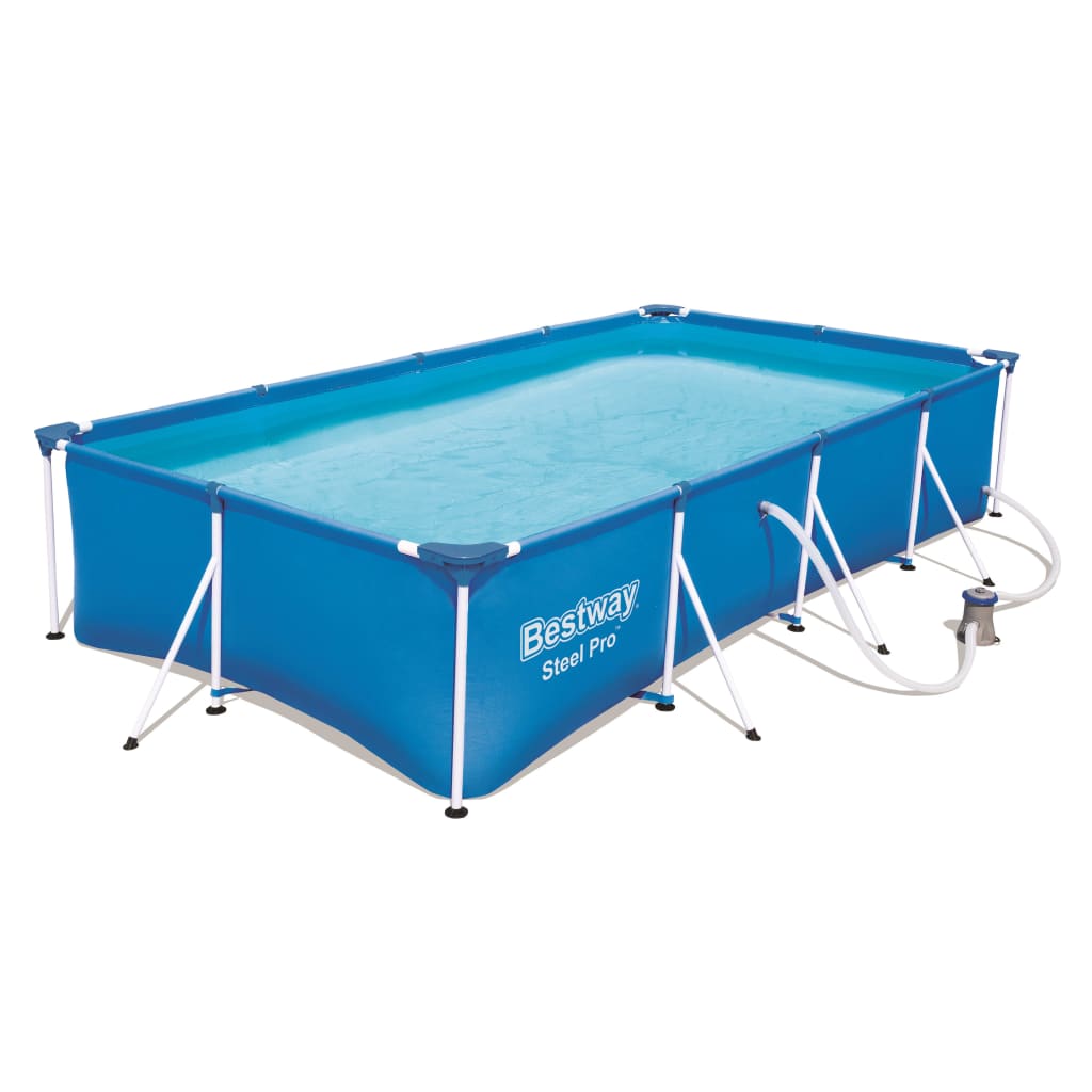 Bestway Steel Pro Zwembadset rechthoekig 400x211x81 cm 56424 is nu te koop bij PeponiXL, paradijselijk wonen!