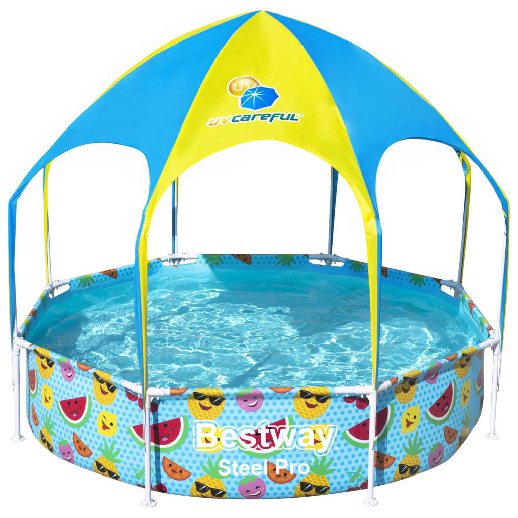 Bestway Kinderzwembad Steel Pro UV Careful bovengronds 244x51 cm is nu te koop bij PeponiXL, paradijselijk wonen!