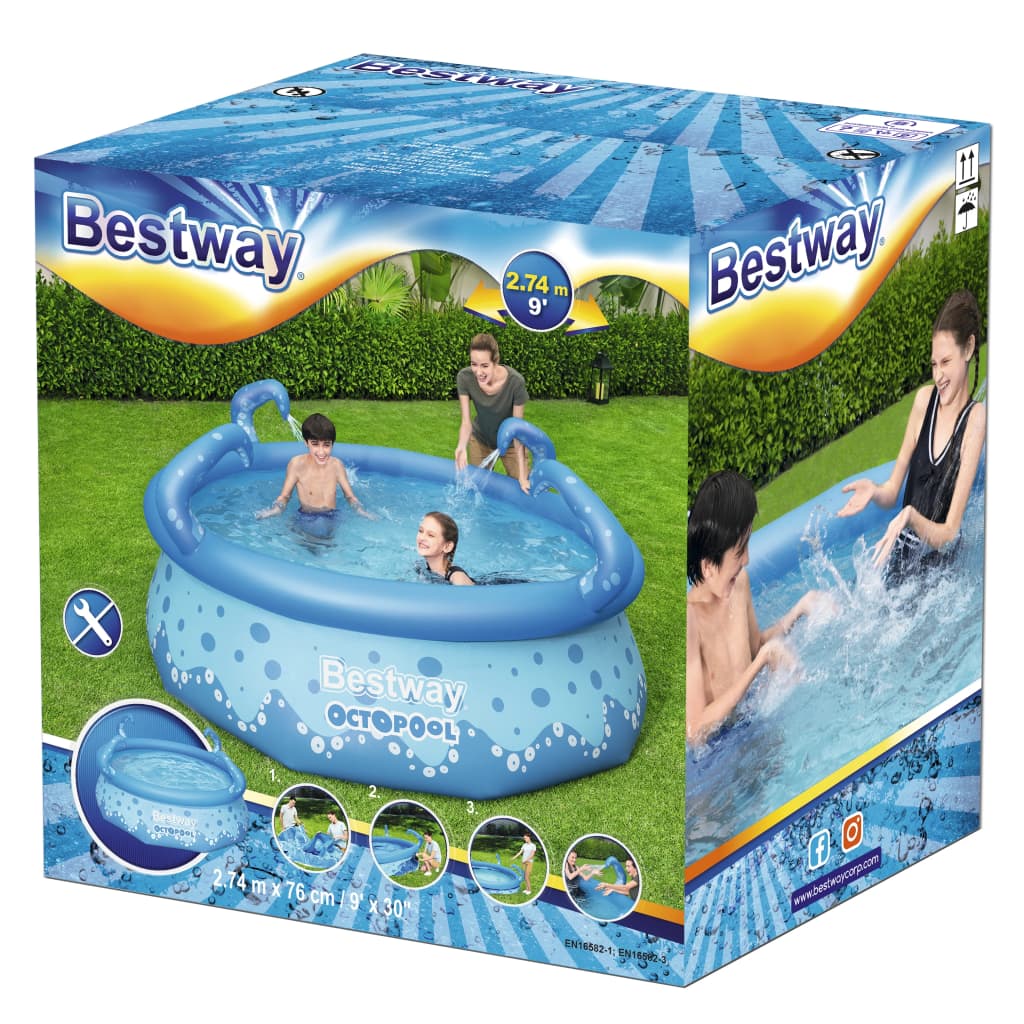 Bestway Easy Set Zwembad OctoPool 274x76 cm is nu te koop bij PeponiXL, paradijselijk wonen!