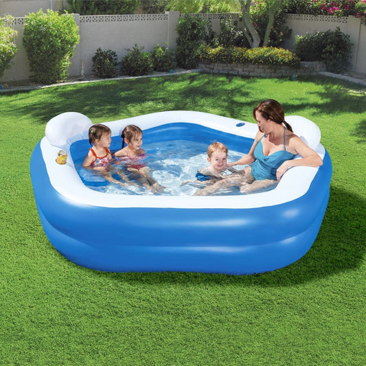 Bestway Zwembad Family Fun Lounge 213x206x69 cm is nu te koop bij PeponiXL, paradijselijk wonen!