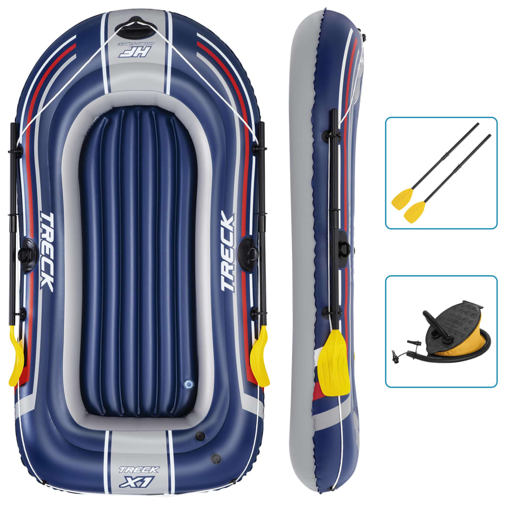 Bestway Hydro-Force Opblaasboot met pomp en roeispanen blauw is nu te koop bij PeponiXL, paradijselijk wonen!