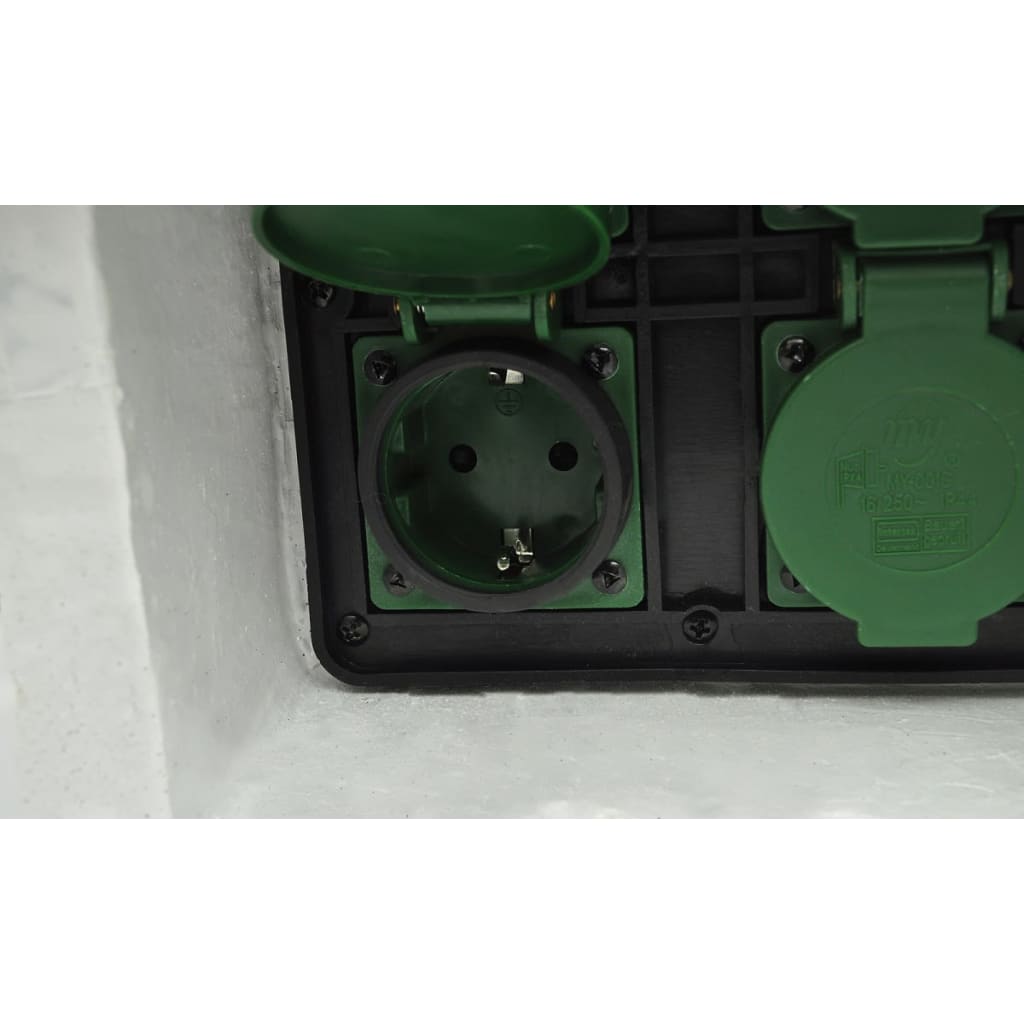 Tuinstopcontact 4 ingangen waterproof resin wit is nu te koop bij PeponiXL, paradijselijk wonen!