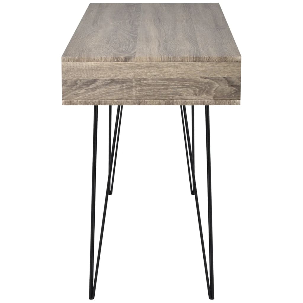 Bureau met 2 compartimenten grijs is nu te koop bij PeponiXL, paradijselijk wonen!