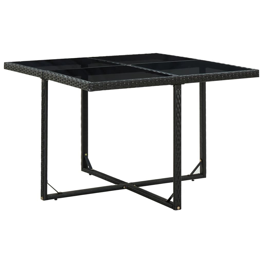 9-delige Tuinset met kussens poly rattan zwart is nu te koop bij PeponiXL, paradijselijk wonen!