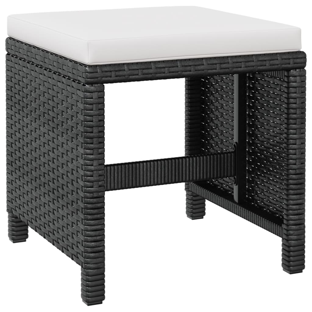 9-delige Tuinset poly rattan en acaciahout zwart is nu te koop bij PeponiXL, paradijselijk wonen!