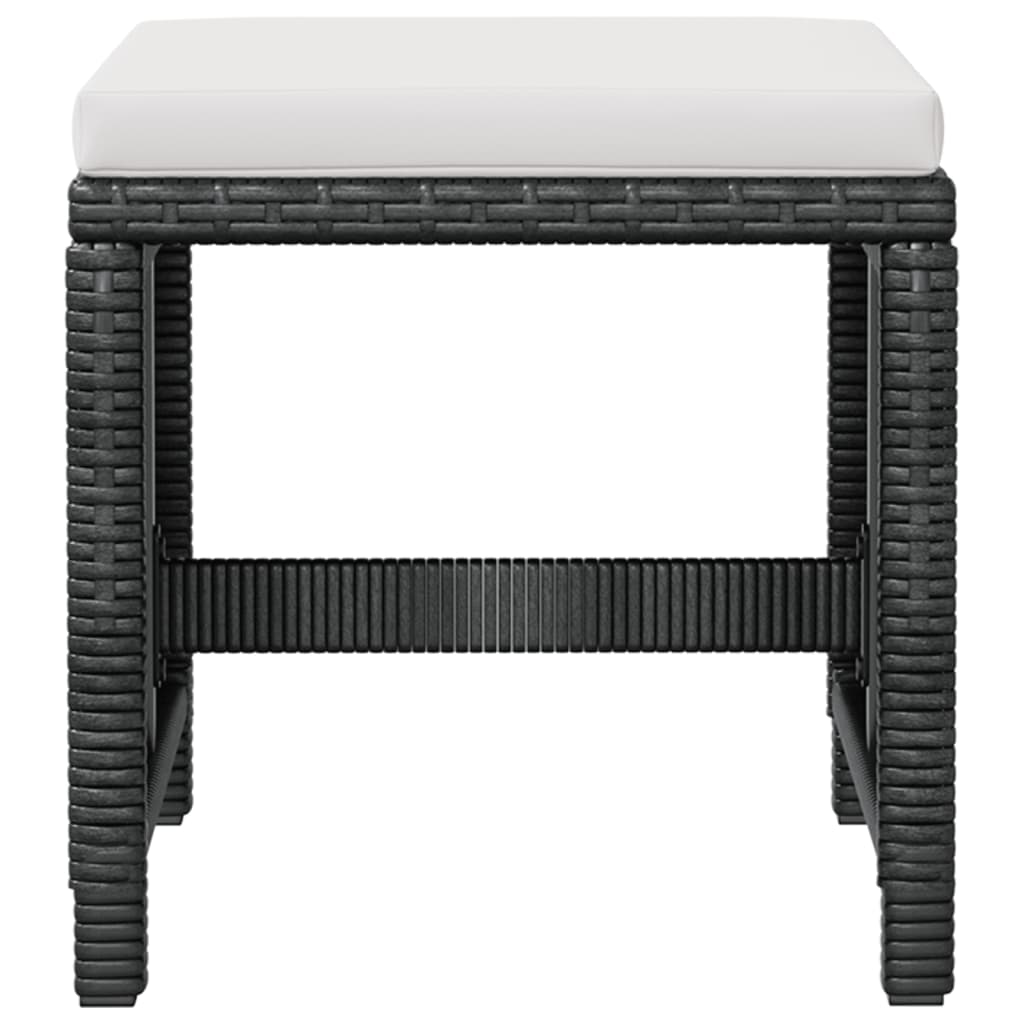 9-delige Tuinset poly rattan en acaciahout zwart is nu te koop bij PeponiXL, paradijselijk wonen!