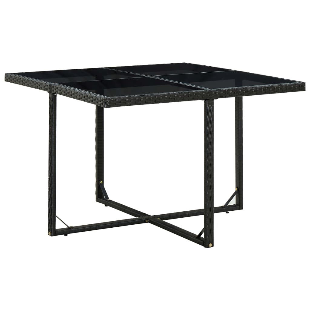 9-delige Tuinset met kussens poly rattan zwart is nu te koop bij PeponiXL, paradijselijk wonen!