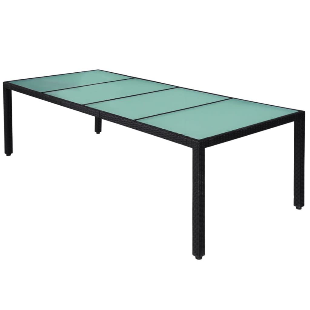 11-delige Tuinset met kussens poly rattan zwart is nu te koop bij PeponiXL, paradijselijk wonen!