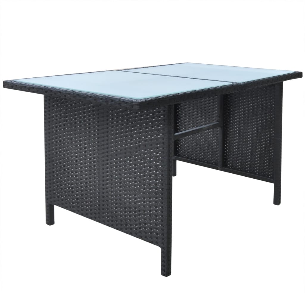 6-delige Tuinset met kussens poly rattan zwart is nu te koop bij PeponiXL, paradijselijk wonen!