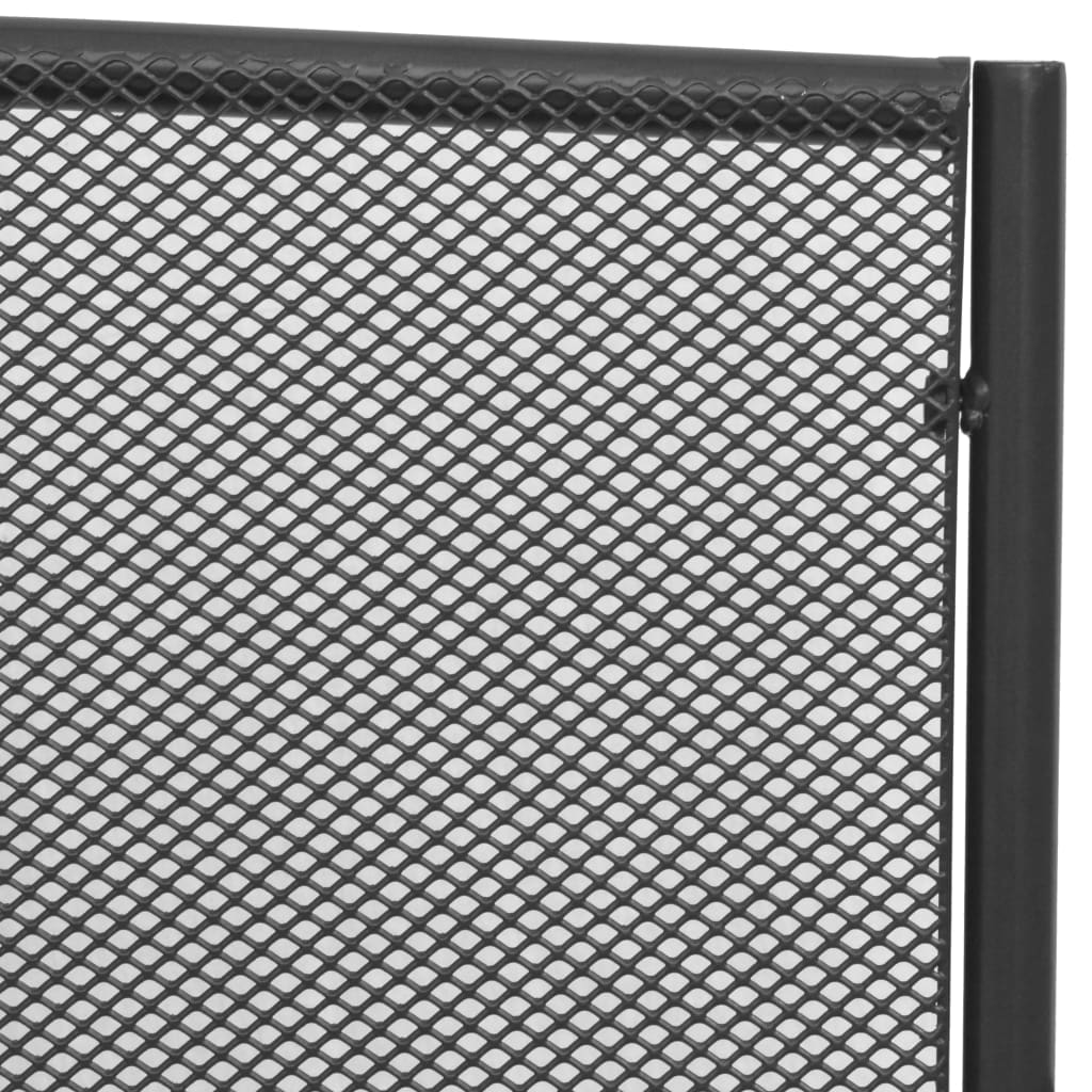 Tuinbank 108 cm staal en mesh antraciet is nu te koop bij PeponiXL, paradijselijk wonen!