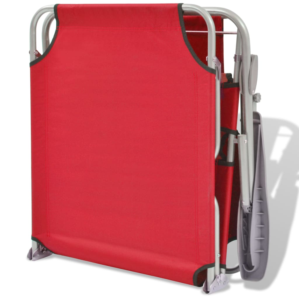 Ligbed met luifel staal rood is nu te koop bij PeponiXL, paradijselijk wonen!