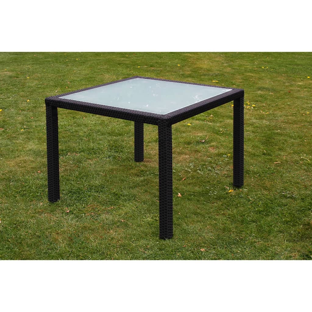 5-delige Tuinset met kussens poly rattan zwart is nu te koop bij PeponiXL, paradijselijk wonen!
