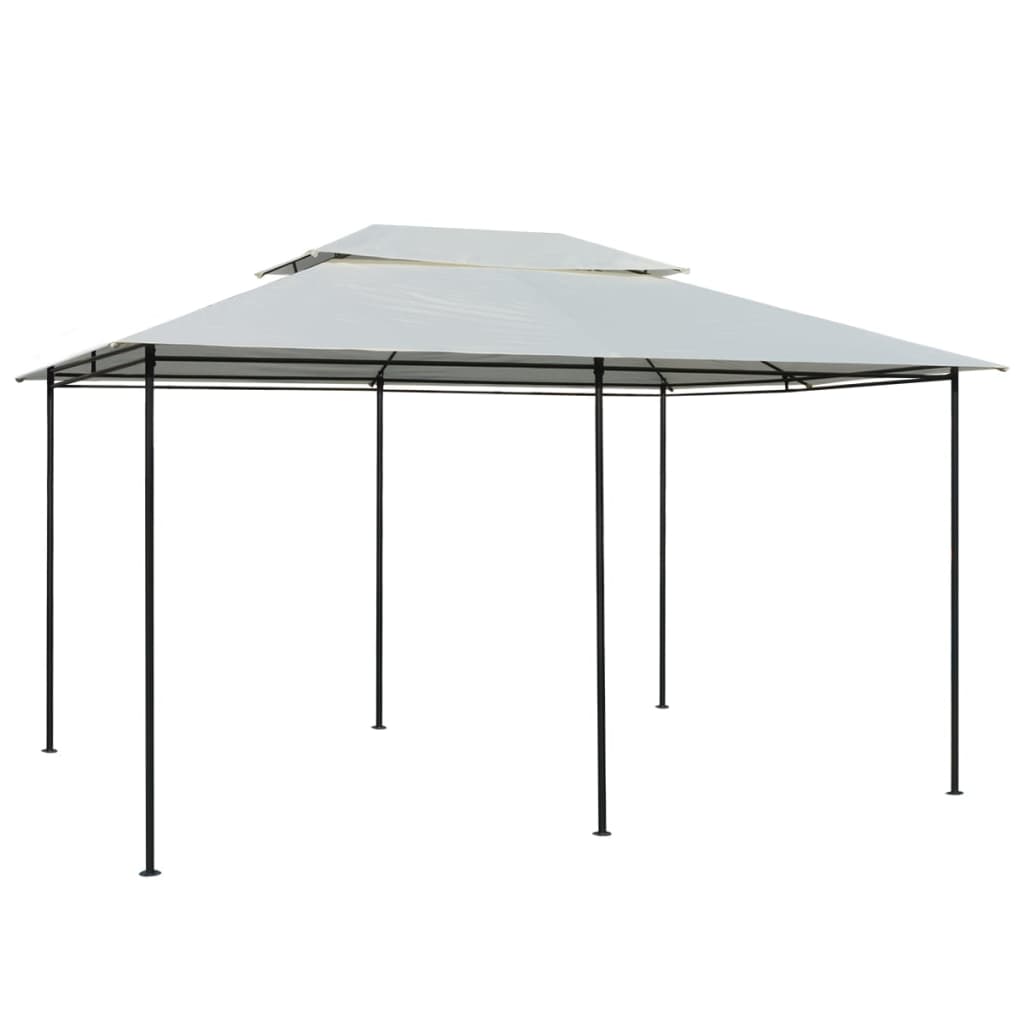 Tuinpaviljoen met gordijnen 4x3 m wit is nu te koop bij PeponiXL, paradijselijk wonen!