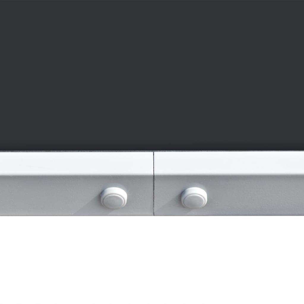 Tuintafel 150x90x74 cm staal zwart is nu te koop bij PeponiXL, paradijselijk wonen!