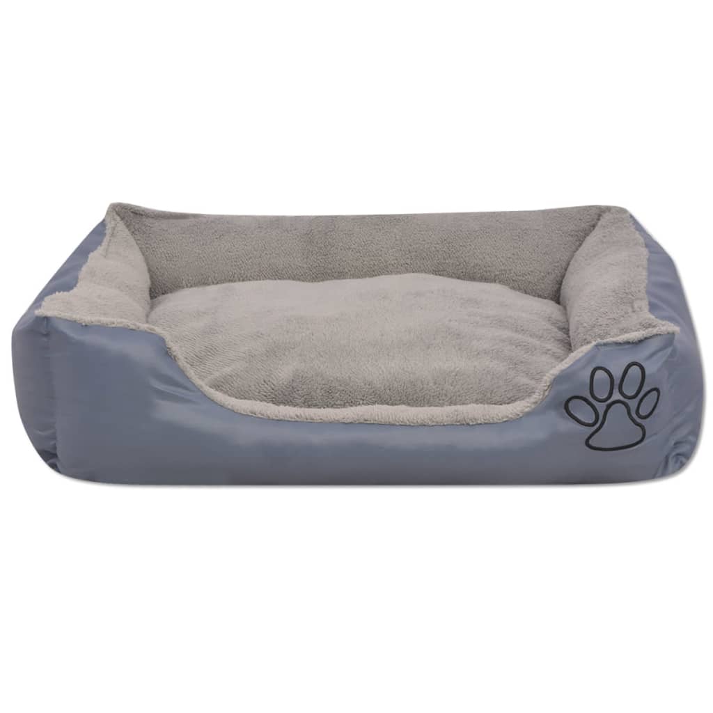 Hondenbed met gewatteerd kussen maat XL grijs is nu te koop bij PeponiXL, paradijselijk wonen!