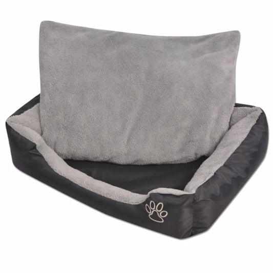 Hondenbed met gewatteerd kussen maat S zwart is nu te koop bij PeponiXL, paradijselijk wonen!