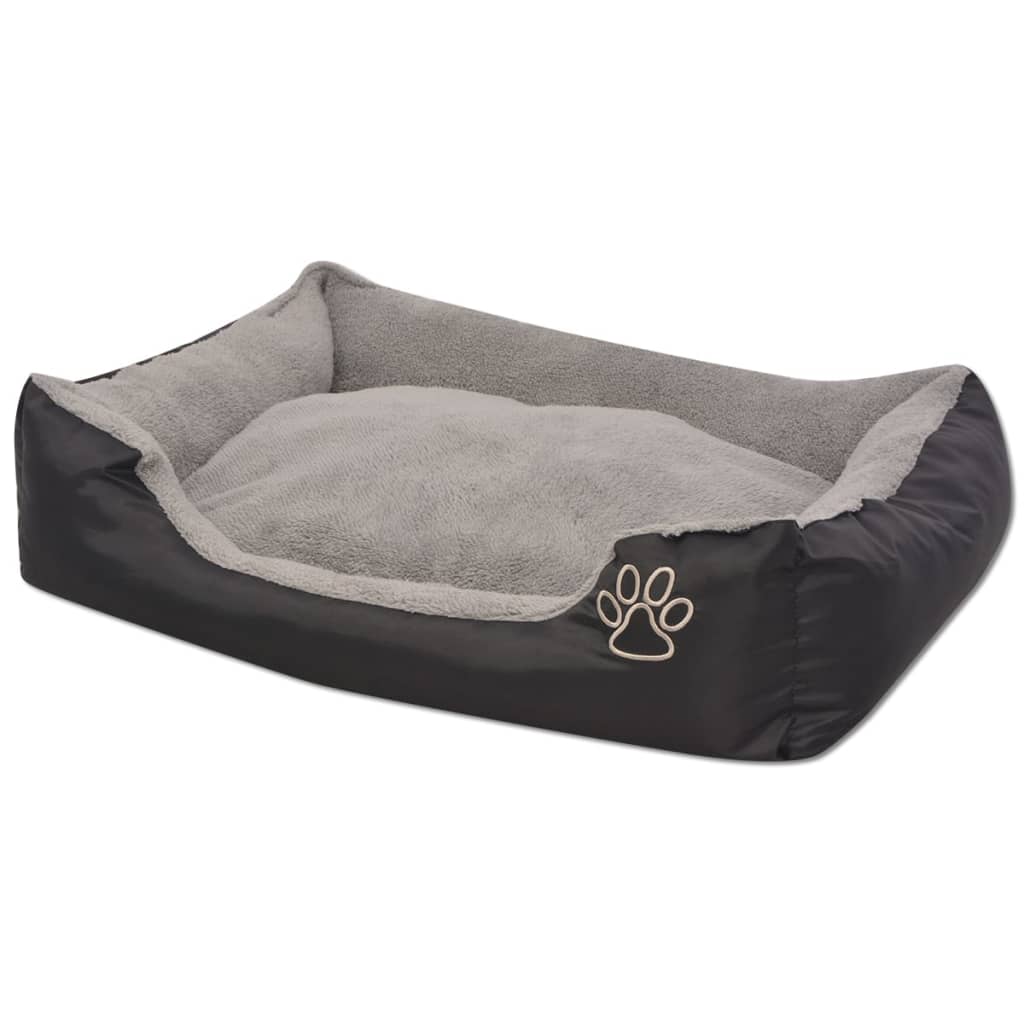 Hondenbed met gewatteerd kussen maat S zwart is nu te koop bij PeponiXL, paradijselijk wonen!