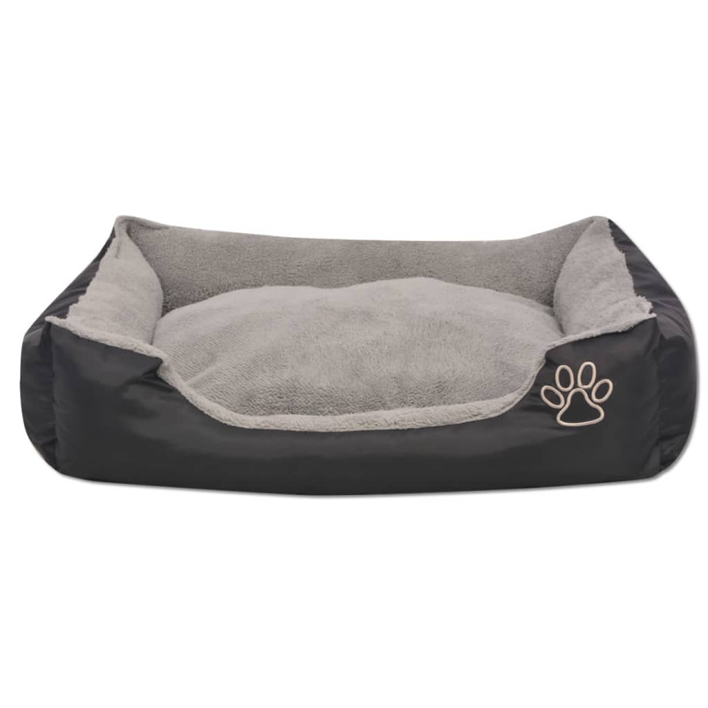 Hondenbed met gewatteerd kussen maat S zwart is nu te koop bij PeponiXL, paradijselijk wonen!