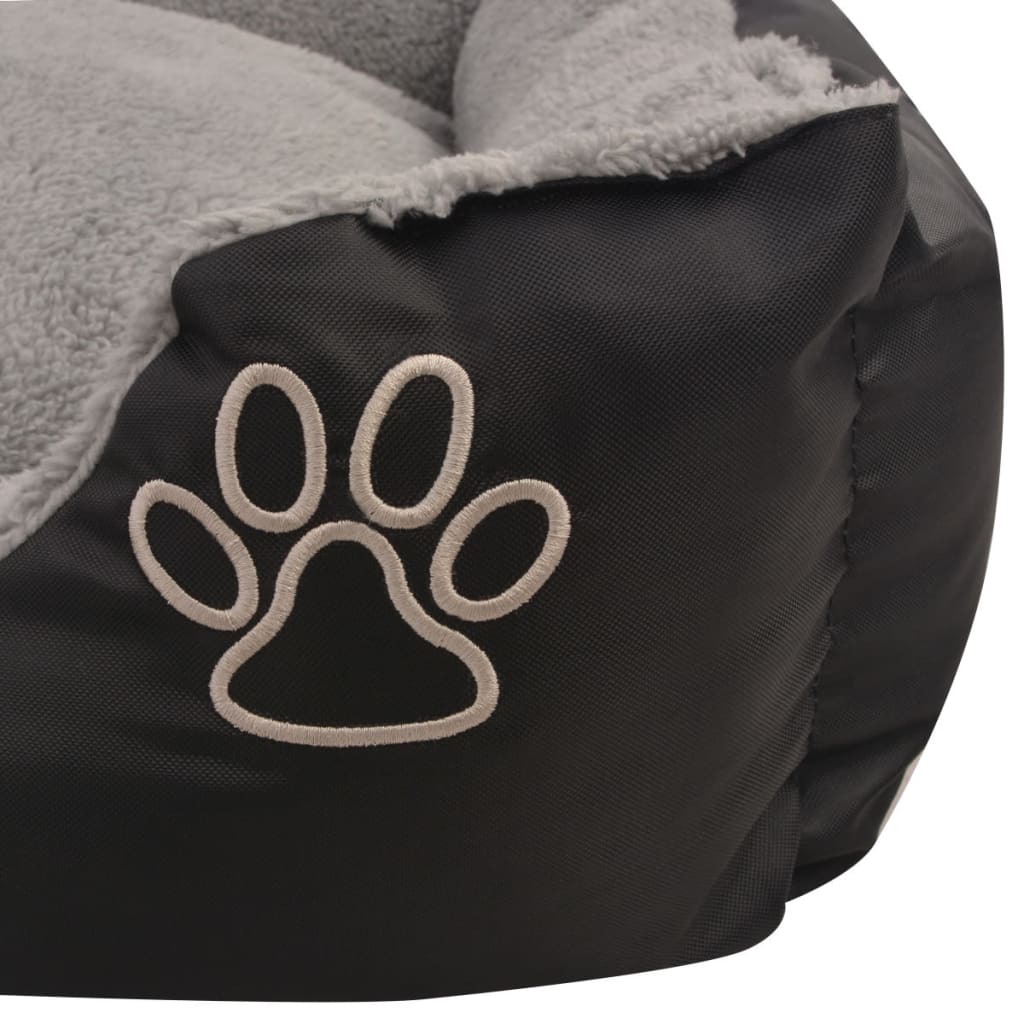 Hondenbed met gewatteerd kussen maat L zwart is nu te koop bij PeponiXL, paradijselijk wonen!