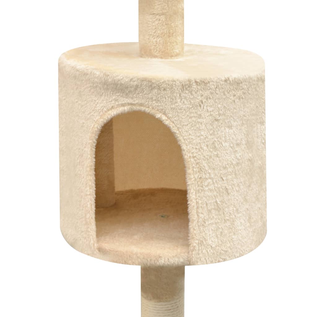 Kattenkrabpaal met sisal krabpalen 125 cm beige is nu te koop bij PeponiXL, paradijselijk wonen!