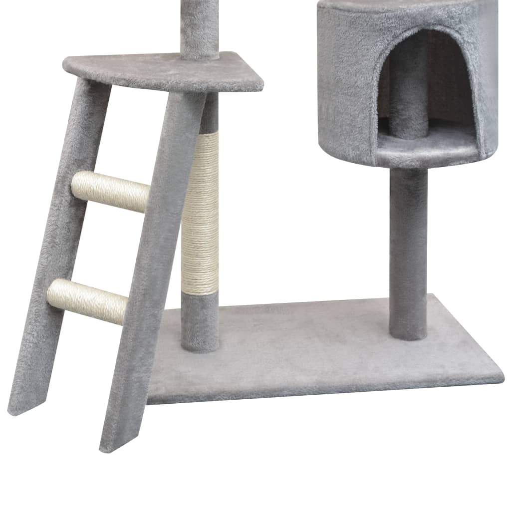 Kattenkrabpaal met sisal krabpalen 150 cm grijs is nu te koop bij PeponiXL, paradijselijk wonen!