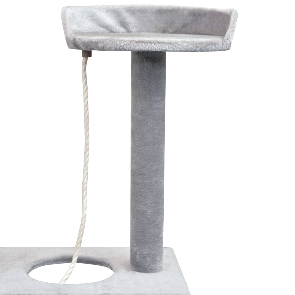 Kattenkrabpaal met sisal krabpalen 150 cm grijs is nu te koop bij PeponiXL, paradijselijk wonen!