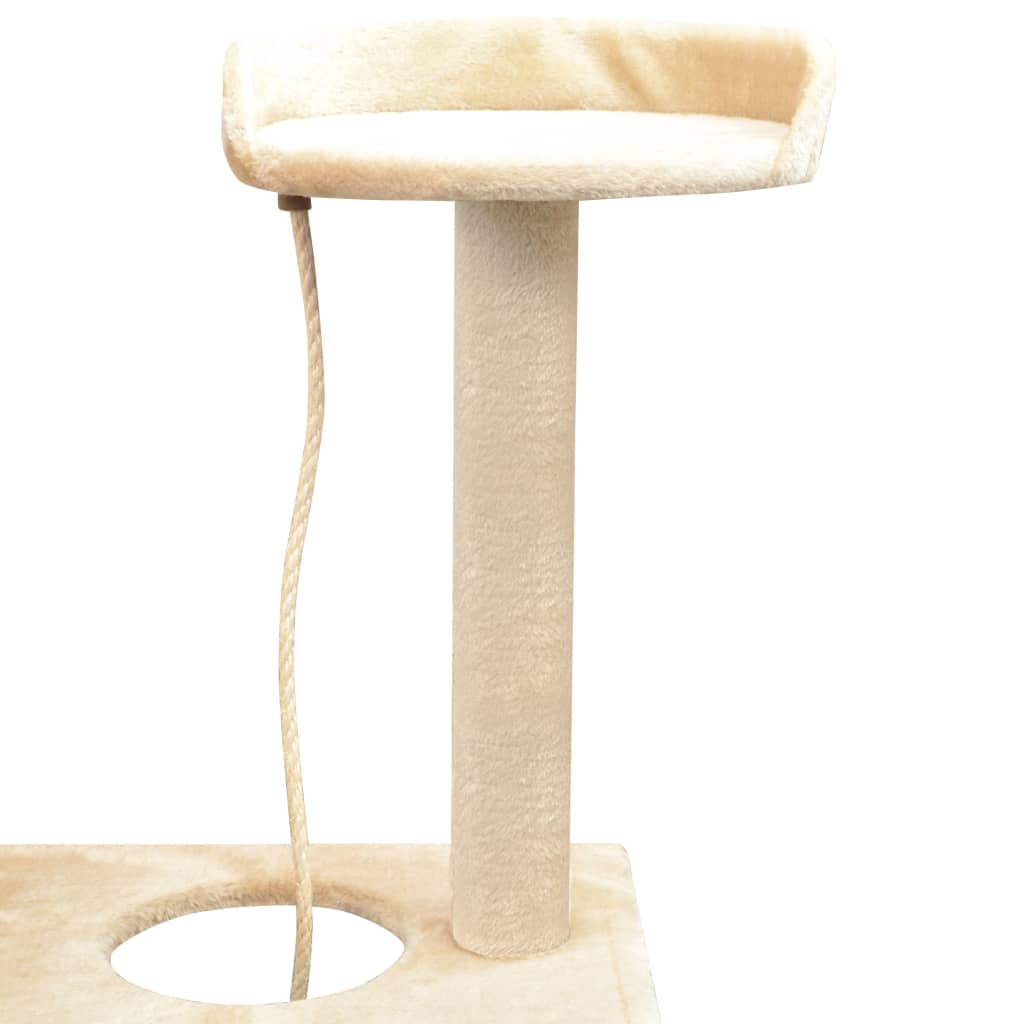 Kattenkrabpaal met sisal krabpalen 150 cm beige is nu te koop bij PeponiXL, paradijselijk wonen!