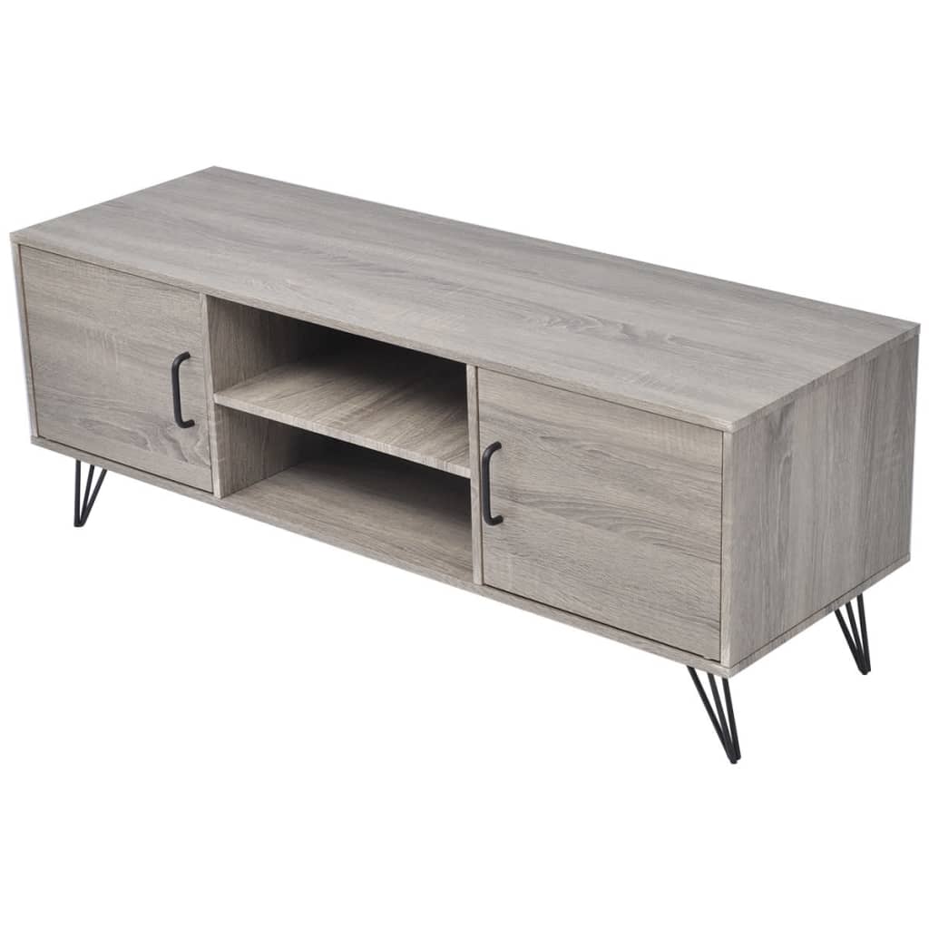 Tv-meubel 120x40x45 cm grijs is nu te koop bij PeponiXL, paradijselijk wonen!