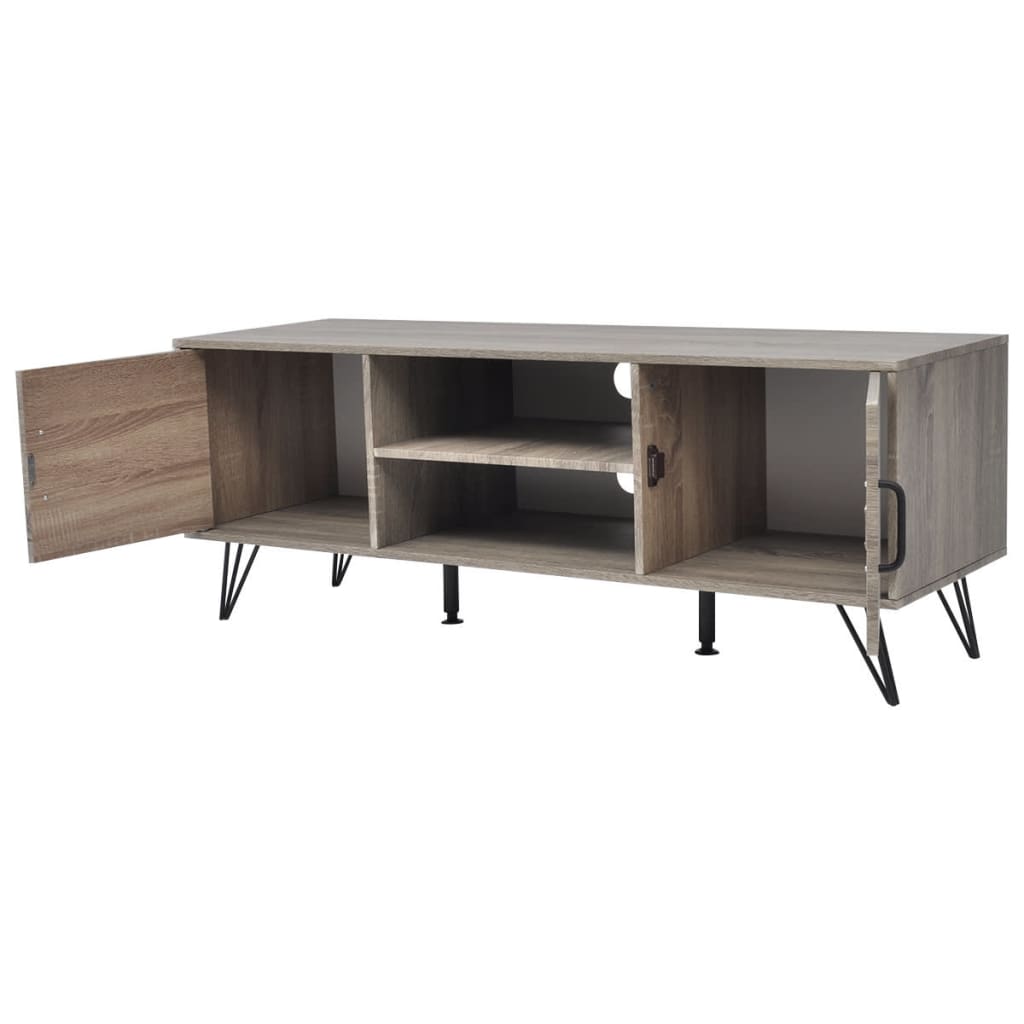 Tv-meubel 120x40x45 cm grijs is nu te koop bij PeponiXL, paradijselijk wonen!