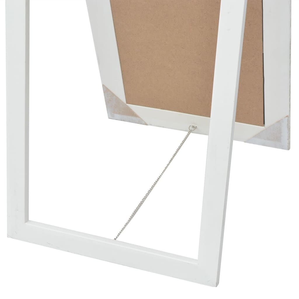 Spiegel vrijstaand barok stijl 160x40 cm wit is nu te koop bij PeponiXL, paradijselijk wonen!
