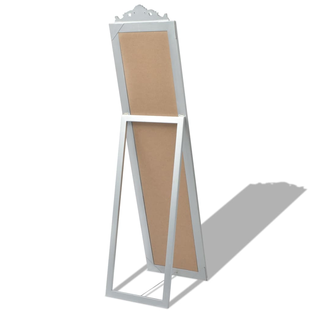 Vrijstaande spiegel Barok 160x40cm zilver is nu te koop bij PeponiXL, paradijselijk wonen!