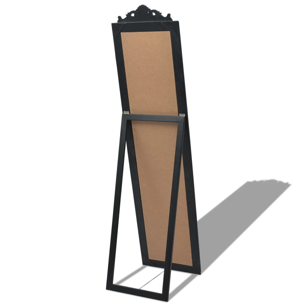 Vrijstaande spiegel Barokstijl 160x40cm zwart is nu te koop bij PeponiXL, paradijselijk wonen!