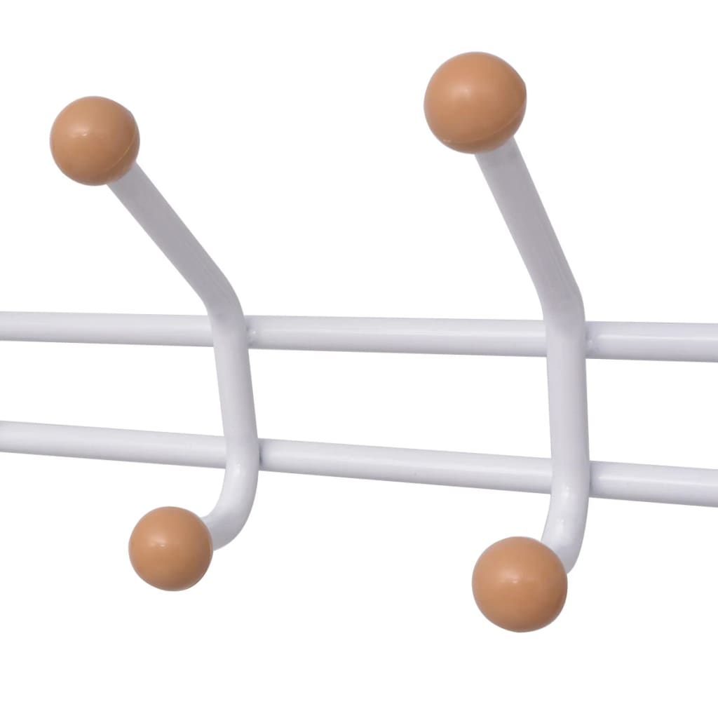 Kledingrek met schoenenopberger 68x32x182,5 cm wit is nu te koop bij PeponiXL, paradijselijk wonen!