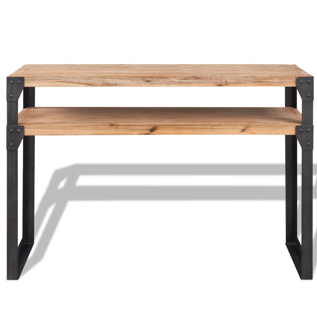 Wandtafel 120x40x85 cm massief acaciahout is nu te koop bij PeponiXL, paradijselijk wonen!