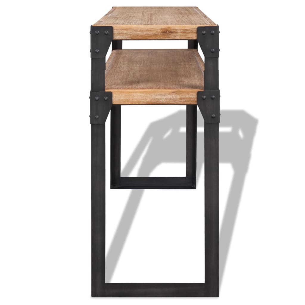 Wandtafel 120x40x85 cm massief acaciahout is nu te koop bij PeponiXL, paradijselijk wonen!