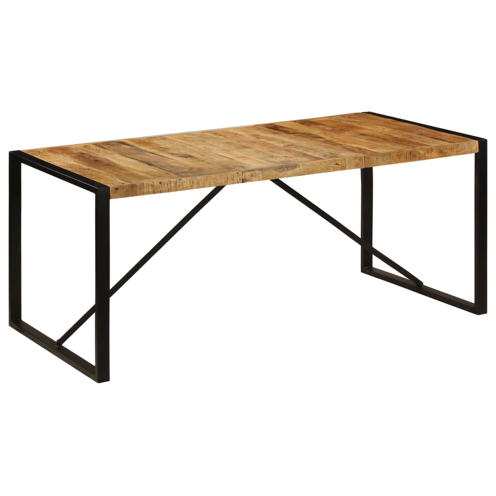 Eettafel 180 cm massief ruw mangohout is nu te koop bij PeponiXL, paradijselijk wonen!