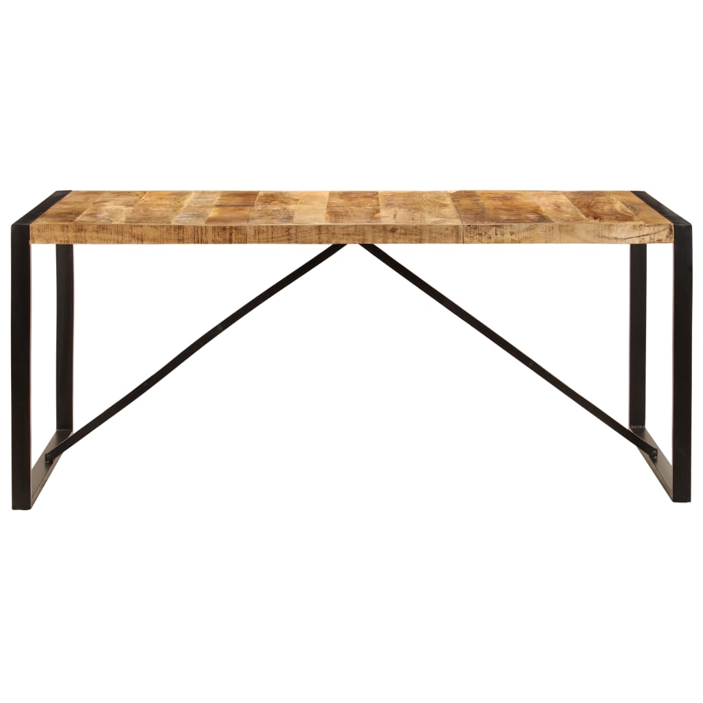 Eettafel 180 cm massief ruw mangohout is nu te koop bij PeponiXL, paradijselijk wonen!
